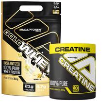 COMBO GOLD WHEY 900g + CREATINA 300g 100% pura - ADAPTOGEN