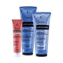 Combo Hair-Plastia: Shampoo 250ml + Condicionador 200ml + Booster 100ml