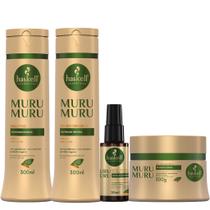 Combo Haskell Murumuru Cabelos Muito Secos Shampoo Condicionador e Máscara Manteiga Nutritiva 300g/ml + Néctar Concentrado 35ml