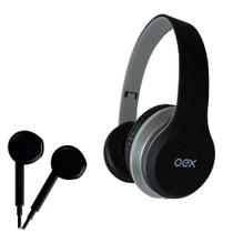 Combo Headset E Fone De Ouvido Com Microfone Oex Twin HF100