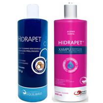 Combo Hidrapet Creme Hidratante Pós Banho 500g e Hidrapet Xampu Hidratante 500ml