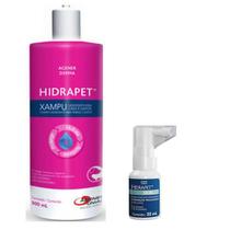 Combo Hidrapet Xampu Hidratante 500ml e Spray Hidrapet Skin On 20ml