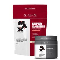 Combo Hipercalórico Super Gainers 3kg e Creatina Monohidratada 150g - Max Titanium