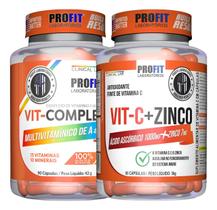 Combo Imunidade Vit-C/Zinco 60 Cp + VitComplex 90 Cp Profit