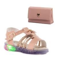 Combo Infantil Papete LED Feminino Mini Bag Blogueirinha Menina