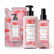 Combo Instance Frutas Vermelhas: Loção Corporal 400ml + Spray Corporal 200ml + Refil Loção 350ml