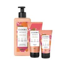 Combo Instance Lima Rosa: Gel de Banho 180ml + Loção 400ml + Creme Perfumado Para Mãos e Pés 50ml Combo Instance Lima Rosa: Gel de Banho 180ml + Loção 400ml + Creme Perfumado Para Mãos e Pés 50ml