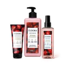 Combo Instance Morango Irresistível ( 03 itens ) Eudora Combo Instance Morango Irresistível ( 03 itens ) Eudora