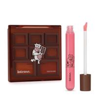 Combo Intense Deleite Chocolatudo: Paleta de Maquiagem Multifuncional + Gloss Labial Rosa 5,5ml