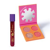 Combo Intense Sandy Bochechas: Lip Tint Rosa 5,5ml + Palette Multifuncional Bob Esponja 10g - OBoticário