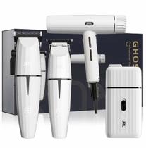 Combo JRL Ghost 3 Com Máquinas De Corte, Acabamento, Shaver + Secador De Cabelo Profissional Original