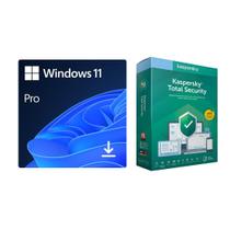 Combo Kaspersky Total Security 5 Usuários 1 Ano e Windows 11 Pro