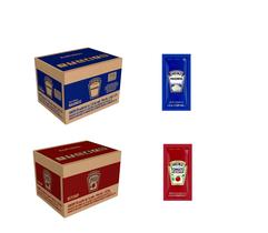 Combo Ketchup e Maionese Para Lanche Sachês C/144 Cada Caixa