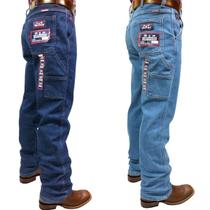 Combo Kit 02 Calças Jeans Country Masculina Carpinteira Os Boiadeiros