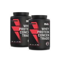 Combo Kit 2x Whey Protein Concentrado Pote 900g Dux Nutrition