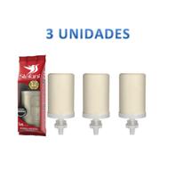 Combo (kit) 3 velas tradicional para filtro de barro stéfani