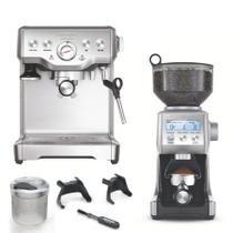 Combo Kit Cafeteira Express + Moedor de Grãos de Café - Elétrico Tramontina by Breville - OUTLET Combo Kit Cafeteira Express + Moedor de Grãos de Café - Elétrico Tramontina by Breville - OUTLET