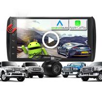 Combo Kit Central Multimidia Android MP5 7 polegadas + Camera de ré + Moldura Ranger F250 F350 F4000