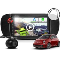 Combo Kit Central Multimidia Android MP5 7 polegadas + Camera ré + Chicote + Moldura Fiat 500 09/15 Combo Kit Central Multimidia Android MP5 7 polegadas + Camera ré + Chicote + Moldura Fiat 500 09/15