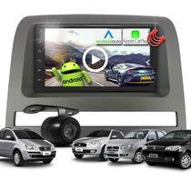 Combo Kit Central Multimidia Android MP5 7 pols + Camera ré + Moldura Cinza Palio Siena Idea Strada Combo Kit Central Multimidia Android MP5 7 pols + Camera ré + Moldura Cinza Palio Siena Idea Strada