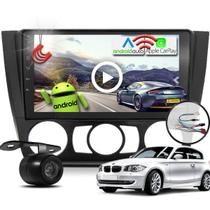 Combo Kit Central Multimidia Android MP5 9 pol + Camera ré + Chicotes + Moldura Serie 1 Ar Manual