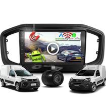 Combo Kit Central Multimidia Android MP5 9 polegadas + Camera de ré + Moldura Fiorino e Partner