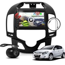 Combo Kit Central Multimidia MP5 Android + Camera ré + Moldura + Chicote i30 Ar Digital 2008 A 2012