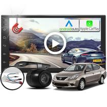 Combo Kit Central Multimidia MP5 + Camera de ré + Chicotes Versa 2011 A 2014 AndroidAuto CarPlay Combo Kit Central Multimidia MP5 + Camera de ré + Chicotes Versa 2011 A 2014 AndroidAuto CarPlay