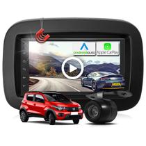 Combo Kit Central Multimidia MP5 + Camera de ré + Moldura Preta Fiat Mobi AndroidAuto CarPlay Combo Kit Central Multimidia MP5 + Camera de ré + Moldura Preta Fiat Mobi AndroidAuto CarPlay