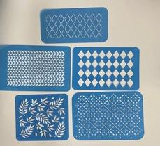 Combo kit com 6 estênceis para kit 8 projetos de Natal