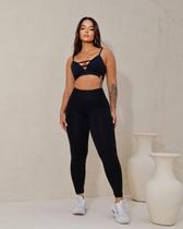 Combo Kit Feminino Insanity Top Kristy Legging Effort Combo Kit Feminino Insanity Top Kristy Legging Effort