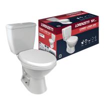 Combo Kit Lorenzetti Vaso Sanitário com Caixa Acoplada 6 Litros Branca