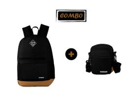 Combo Kit Mochila Escolar Viagem + Shoulder Bag Bolsa - Everbags