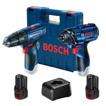Combo kit Parafusadeira /chave de Impacto Gsb 120+Gdr 120 Caixa Plastica- BOSCH-06019G81E3 000