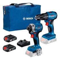 Combo kit Parafusadeira Furadeira Gsb 185LIChave De Impacto Gdr 18v215 Bosch Bivolt Motor Brushless Combo kit Parafusadeira Furadeira Gsb 185LIChave De Impacto Gdr 18v215 Bosch Bivolt Motor Brushless