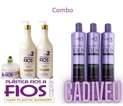 Combo Kit Plástica Dos Fios 1 Lt Mais Kit Plastica Fios A Fios Mais Brinde
