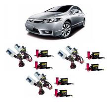 Combo Kit Xenon Farol Baixo New Civic Ano 07 até 11 Hb4 Hb3 H11