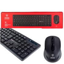 Combo Kross Teclado e Mouse USB, Sem Fio, Elegance - KE-KM558V1