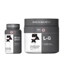 Combo L-glutamina 150g e BCAA 60 Caps - Max Titanium