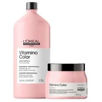 Combo l'oreal shampoo vitamino color resveratrol 1.5 lt + máscara 500 gr