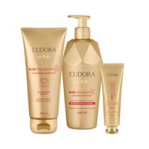 Combo La Piel Tâmaras Egípcias: Sabonete Líquido Esfoliante 200ml + Loção Corporal 400ml + Creme Hidratante para Mãos 50g