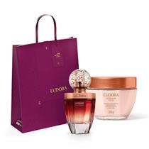 Combo La Victorie Intense: Eau de Parfum 75ml + Creme Acetinado 250g + Kit Sacola Eudora Natal