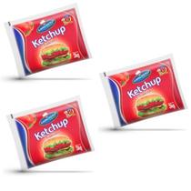 Combo Lanchero 3kg de Ketchup 3 Pacotes para Restaurantes