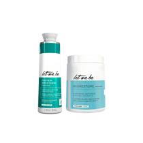 Combo Let Me Be Máscara Redutora Protein Smoothing 500ml + Máscara Biorestore 1kg