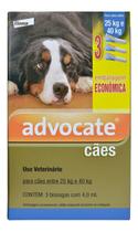 Combo Leve 3 Pague 2 - Advocate Caes 25 A 40 Kg (4,0 Ml) - Bayer