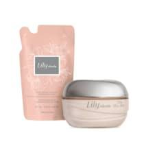 Combo Lily Absolu: Creme Acetinado Hidratante Desodorante 250g + Refil 250g - Corpo e banho