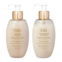 Combo Lily Acetinados: Shampoo 250ml + Condicionador 250ml