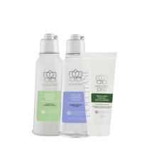 Combo Limpeza Orquídea: Gel de Limpeza, Tônico Micelar e Máscara Esfoliante