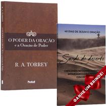 Combo Livro 40 Dias de Jejum e Oração Saindo do Deserto Luciano Sena + O Poder da Oração e a Oração de Poder R.A. - Igreja Cristã Amigo Evangélico