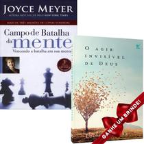 Combo Livro Campo De Batalha Da Mente Joyce Meyer + O Agir Invisível De Deus Luciano Subirá Cristão Evangélico Gospel - Igreja Cristã Amigo Evangélico